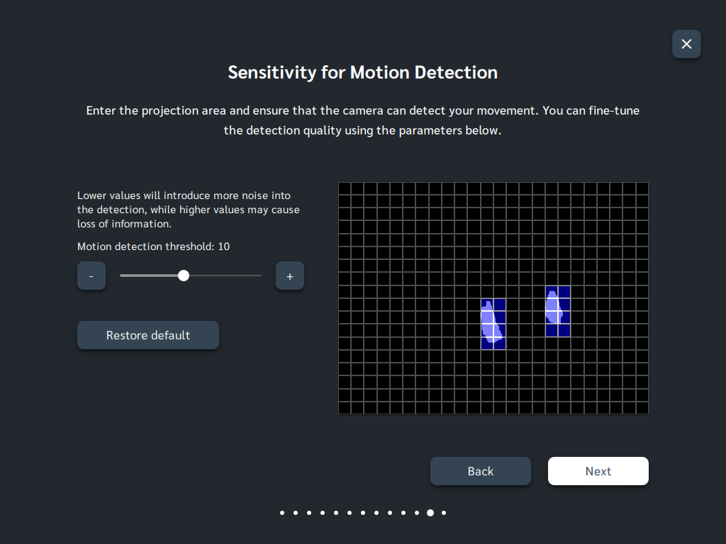 Interactive Projection Wizard: Motion Detection Technique - Diff Frames