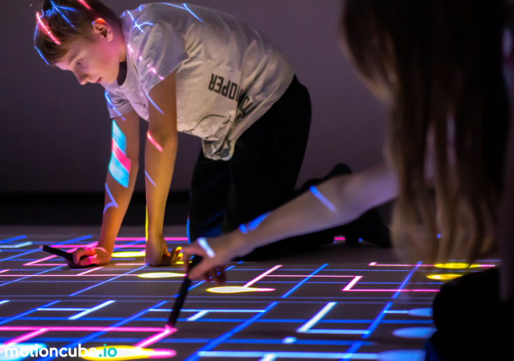 Light up the Light Bulbs on the Interactive Floor