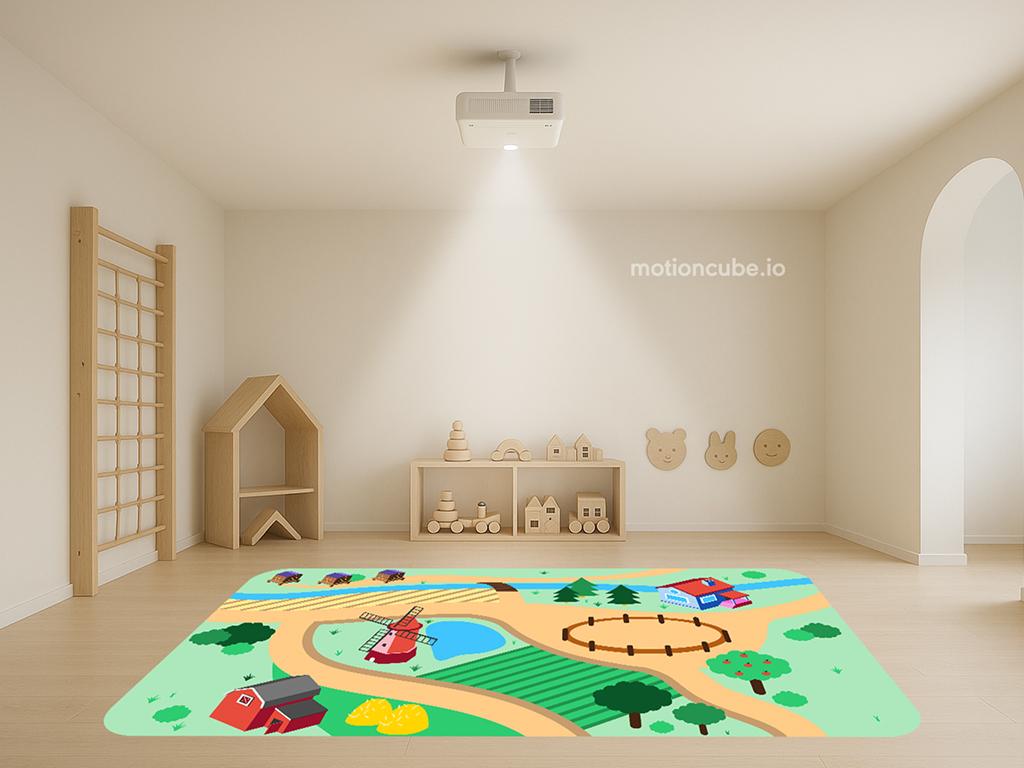 Play in the country using farm animals and vehicles.