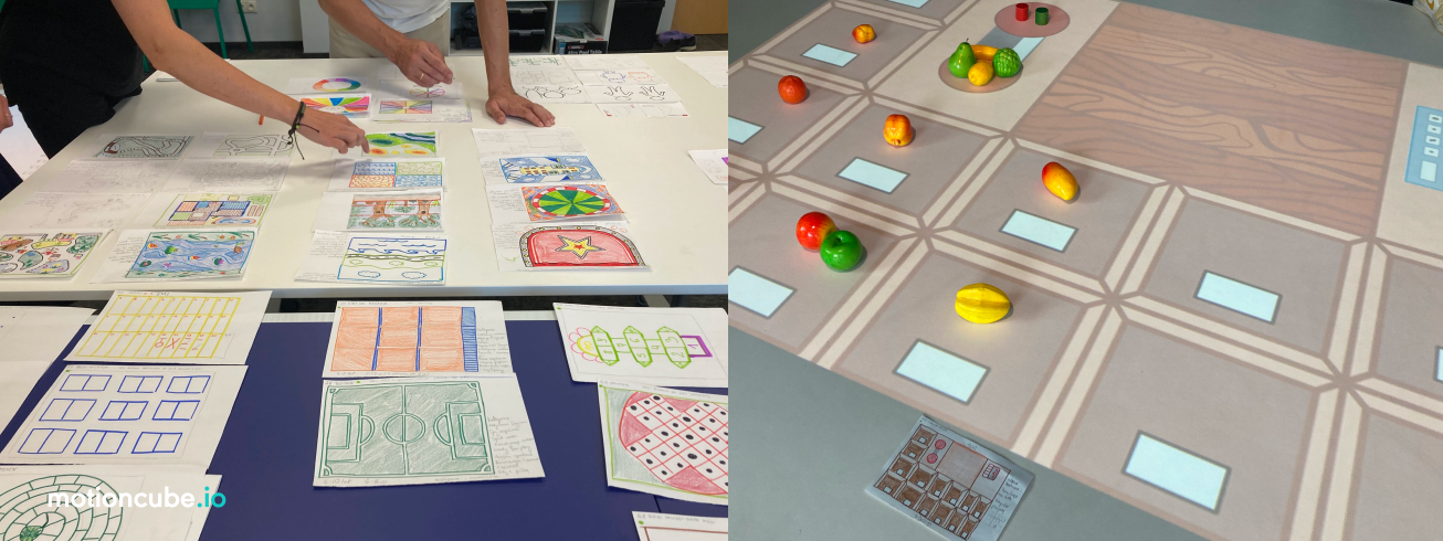 Behind-the-scenes shots: design -> test & refine