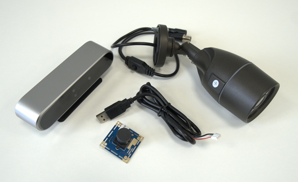 Different types of cameras that can be used to prepare an interactive floor