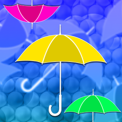 Spadające parasole