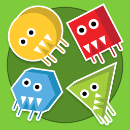 Shapesters: Happy monsters logo