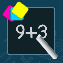 Colourful arithmetic logo
